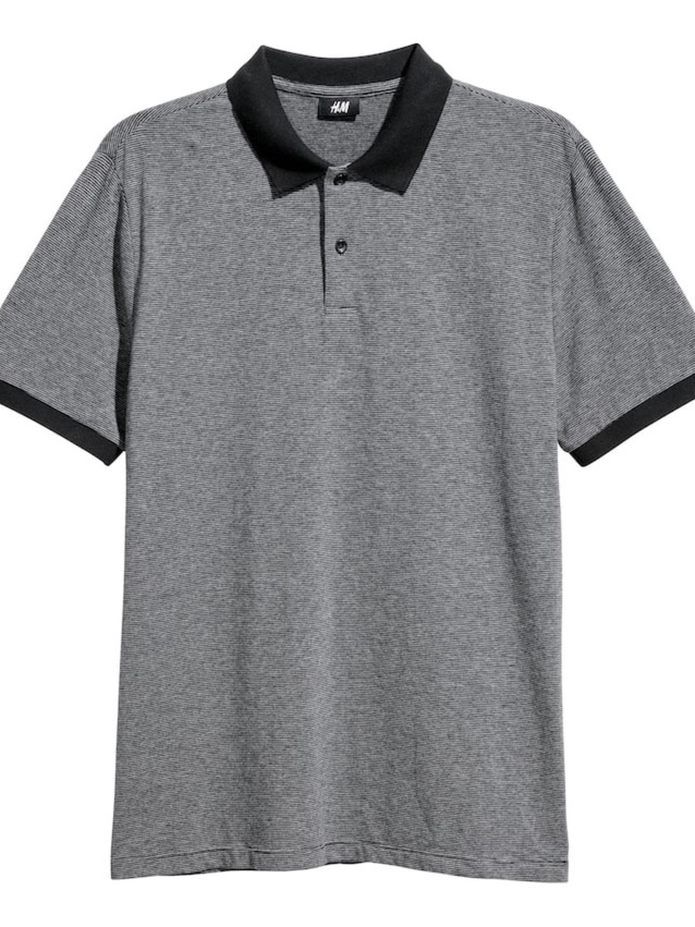 Men’s H&M grey polo shirt in medium.